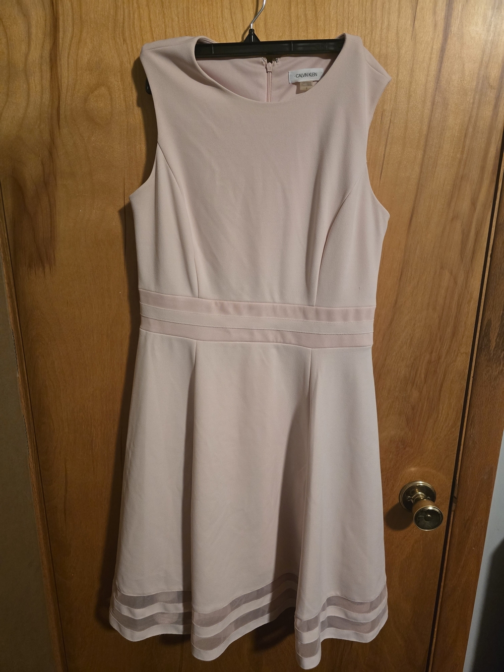 Calvin Klein Sleeveless Light Pink Dress